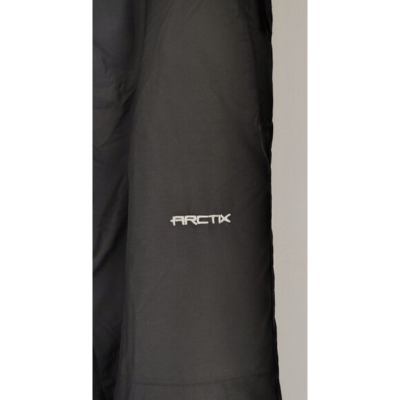 Arctix Snow Pants Mens Medium  Black Insulated 34x 31 Adjustable Waist Snowboard - Picture 3 of 7